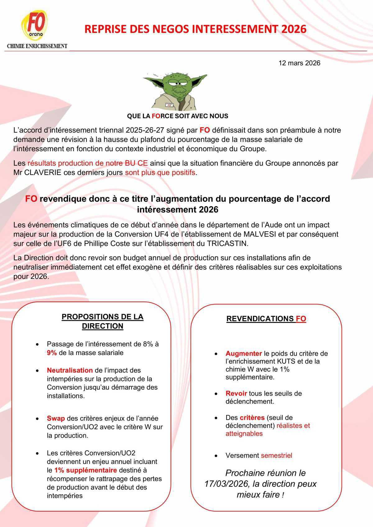 InFOs : Intéressement 2026