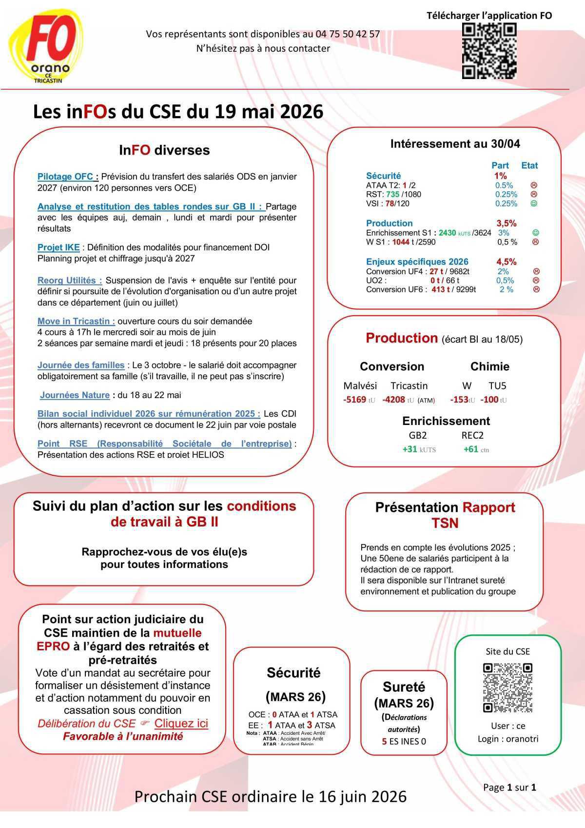 InFOs CSE du 19 mai 2026