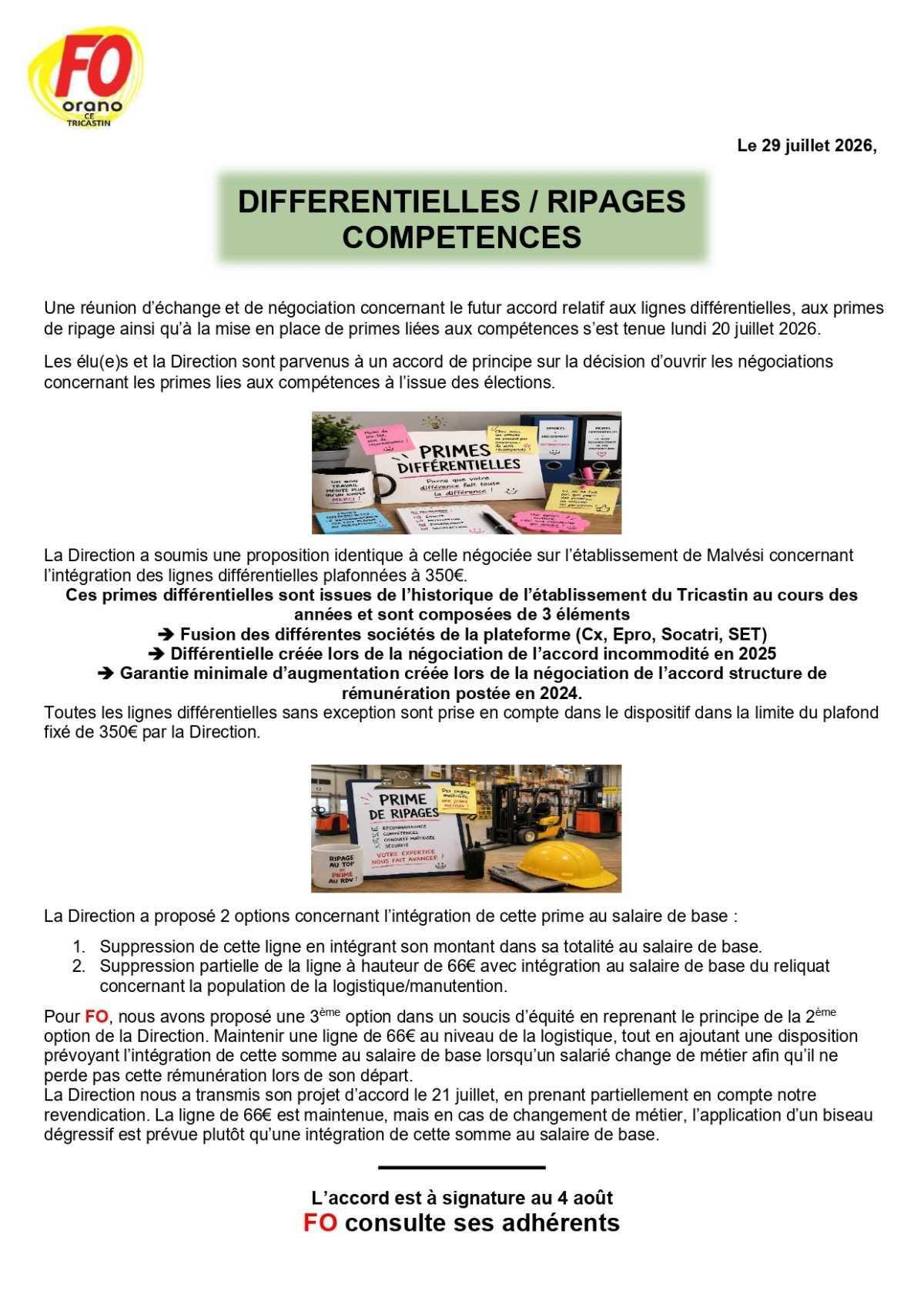  Primes Différentielles/ripages/compétences