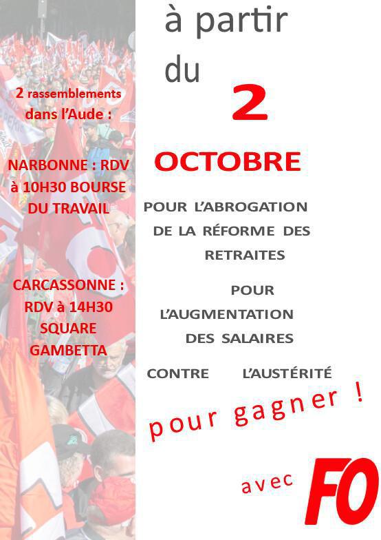 APPEL A LA GREVE ET LA MOBILISATION