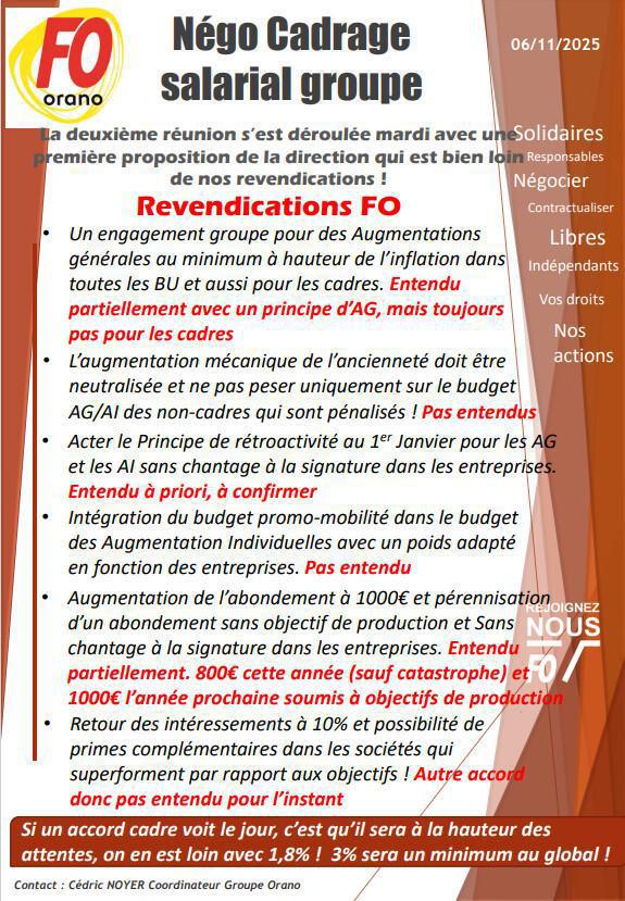 FIN DE NEGO CADRAGE SALARIAL GROUPE 2026