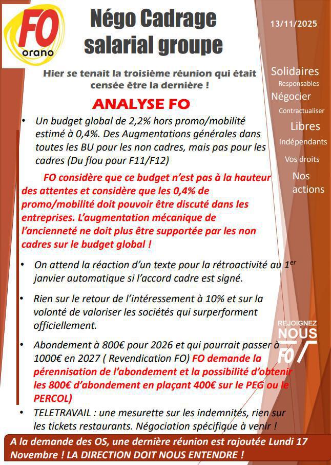 FIN DE NEGO CADRAGE SALARIAL GROUPE 2026