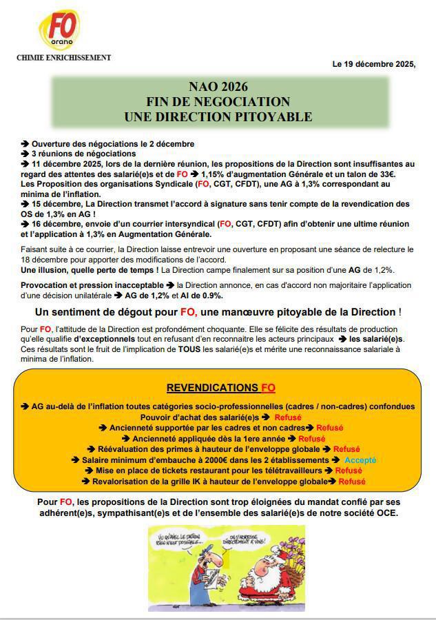 NAO 2026 Fin de négo