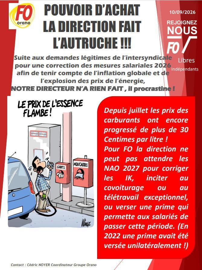 inflation, envolée des prix du carburant : que fait la direction ?