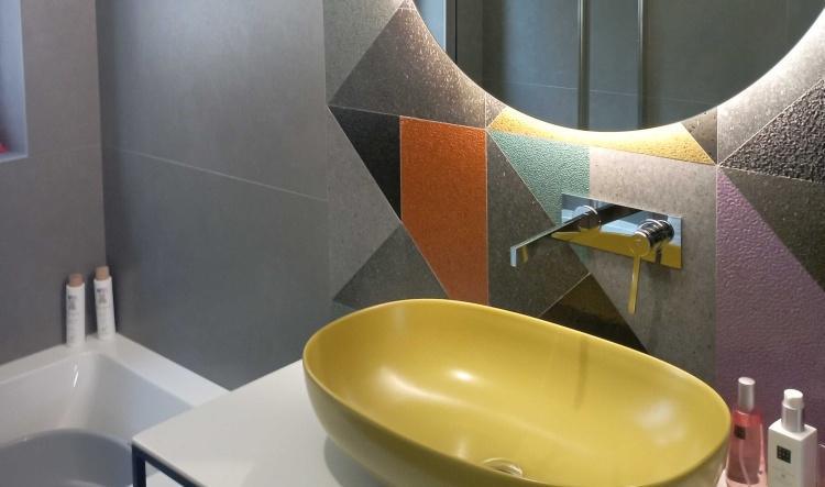 Luci e colori in un attico a Roma Nord