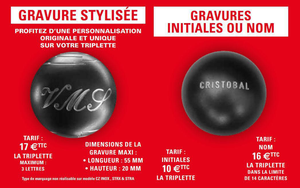 MS Pétanque vous offre la GRAVURE jusqu'au 31 janvier 2022 MS Pétanque vous offre la GRAVURE jusqu'au 31 janvier 2022