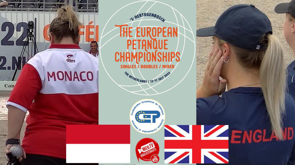 Championnats d'Europe - Doublette - Tête-à-tête - Mixte : Les REPLAYS du Jeudi 14 juillet 2022 Championnats d'Europe - Doublette - Tête-à-tête - Mixte : Les REPLAYS du Jeudi 14 juillet 2022
