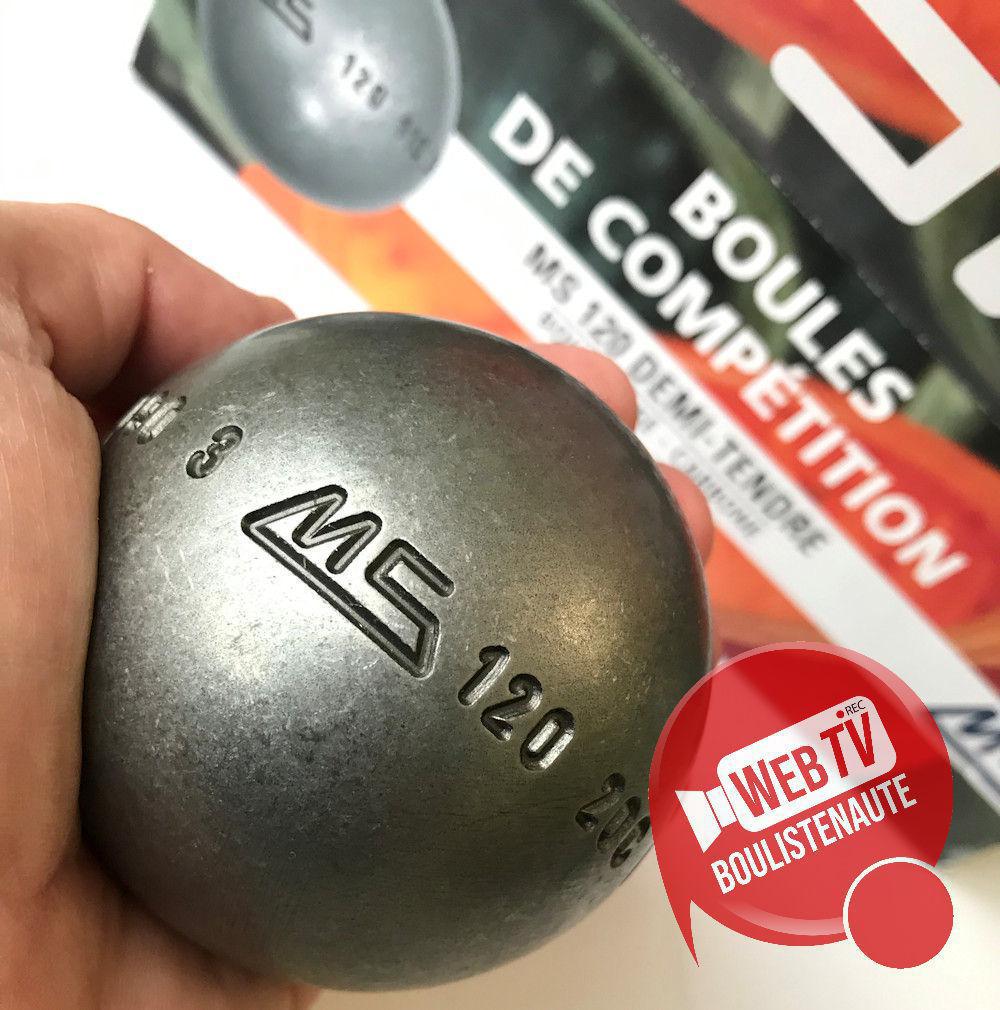MS 120 Carbone demi-tendre : 3 boules de pétanque compétition MS 120 Carbone demi-tendre : 3 boules de pétanque compétition