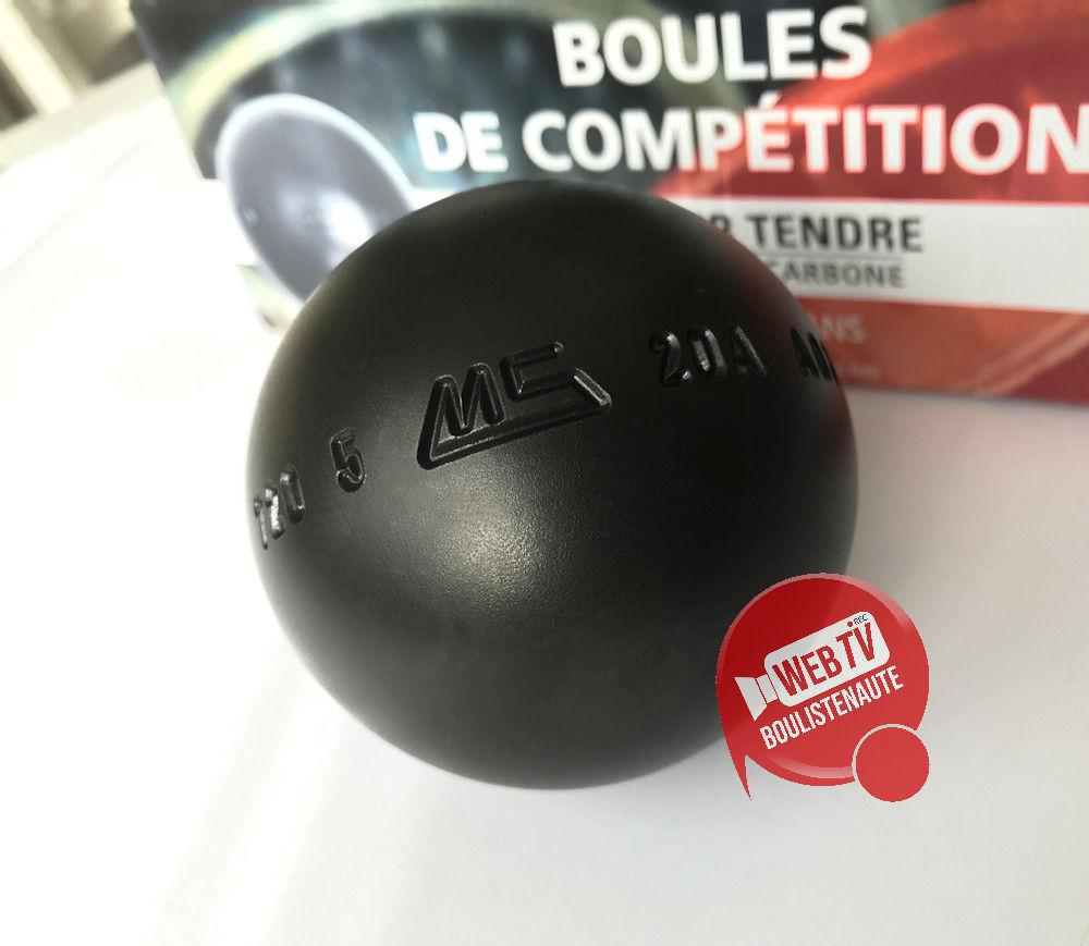 MS ACIER Carbone demi-tendre : 3 boules de pétanque compétition MS ACIER Carbone demi-tendre : 3 boules de pétanque compétition