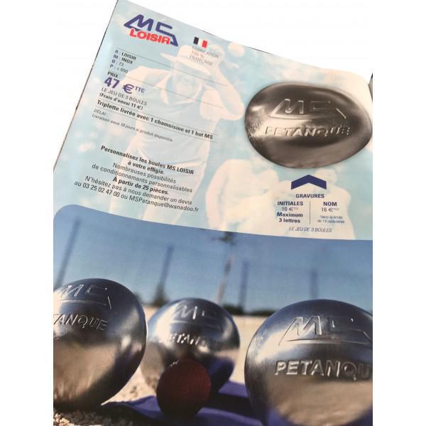 3 boules de pétanque loisir grande qualité MS - Acier inox sans entretien, très bonne durée de vie 3 boules de pétanque loisir grande qualité MS - Acier inox sans entretien, très bonne durée de vie