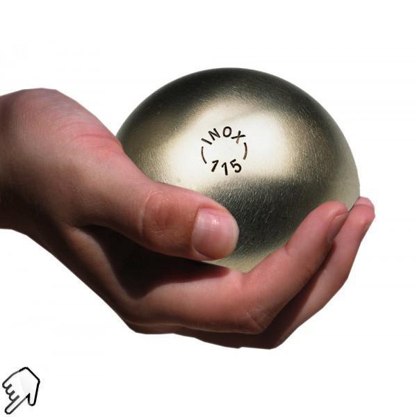 Inox 115 tendre - La Boule Bleue : 3 boules de pétanque compétition Inox 115 tendre - La Boule Bleue : 3 boules de pétanque compétition