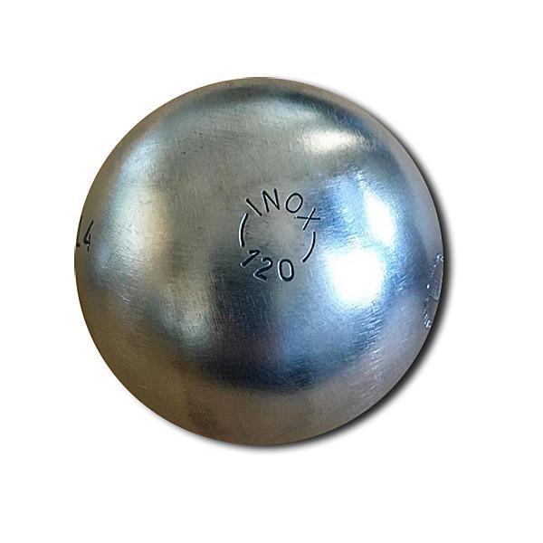 Inox 120 - DEMI-TENDRE - La Boule Bleue : 3 boules de pétanque compétition Inox 120 - DEMI-TENDRE - La Boule Bleue : 3 boules de pétanque compétition
