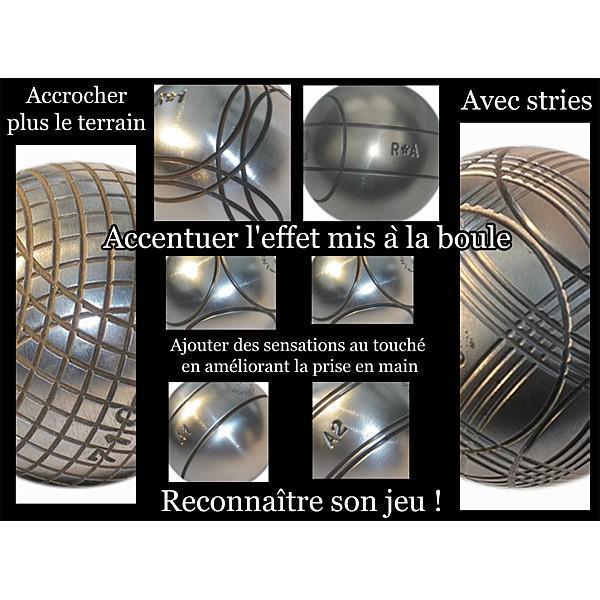 Brut Origine - Demi-Dure - Anti-Rebond - La Boule Bleue : 3 boules de pétanque compétition Brut Origine - Demi-Dure - Anti-Rebond - La Boule Bleue : 3 boules de pétanque compétition