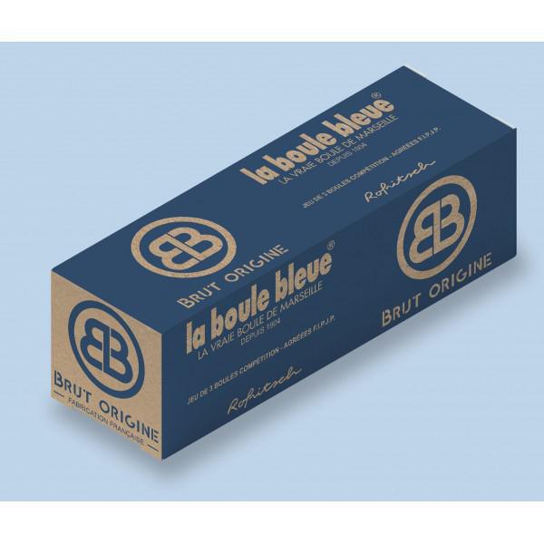 Brut Origine - Demi-Dure - Anti-Rebond - La Boule Bleue : 3 boules de pétanque compétition Brut Origine - Demi-Dure - Anti-Rebond - La Boule Bleue : 3 boules de pétanque compétition