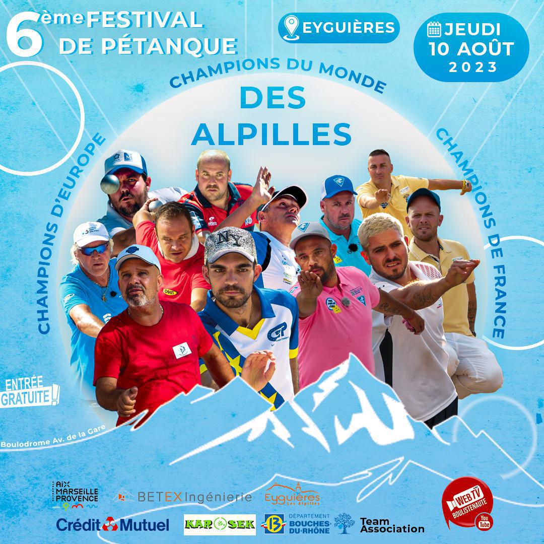 WebTV 6e Festival de pétanque des Alpilles 2023 à Eyguières