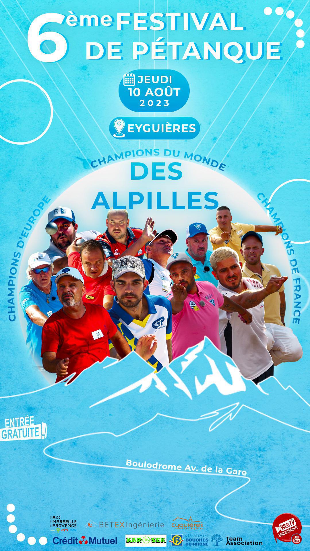 WebTV 6e Festival de pétanque des Alpilles 2023 à Eyguières