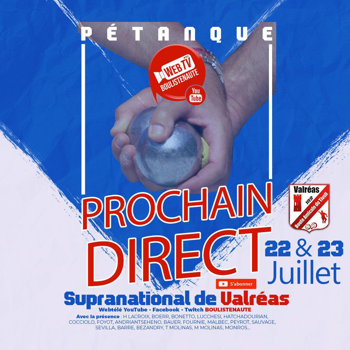 Supranational de Valréas, le prochain direct ! Supranational de Valréas, le prochain direct !