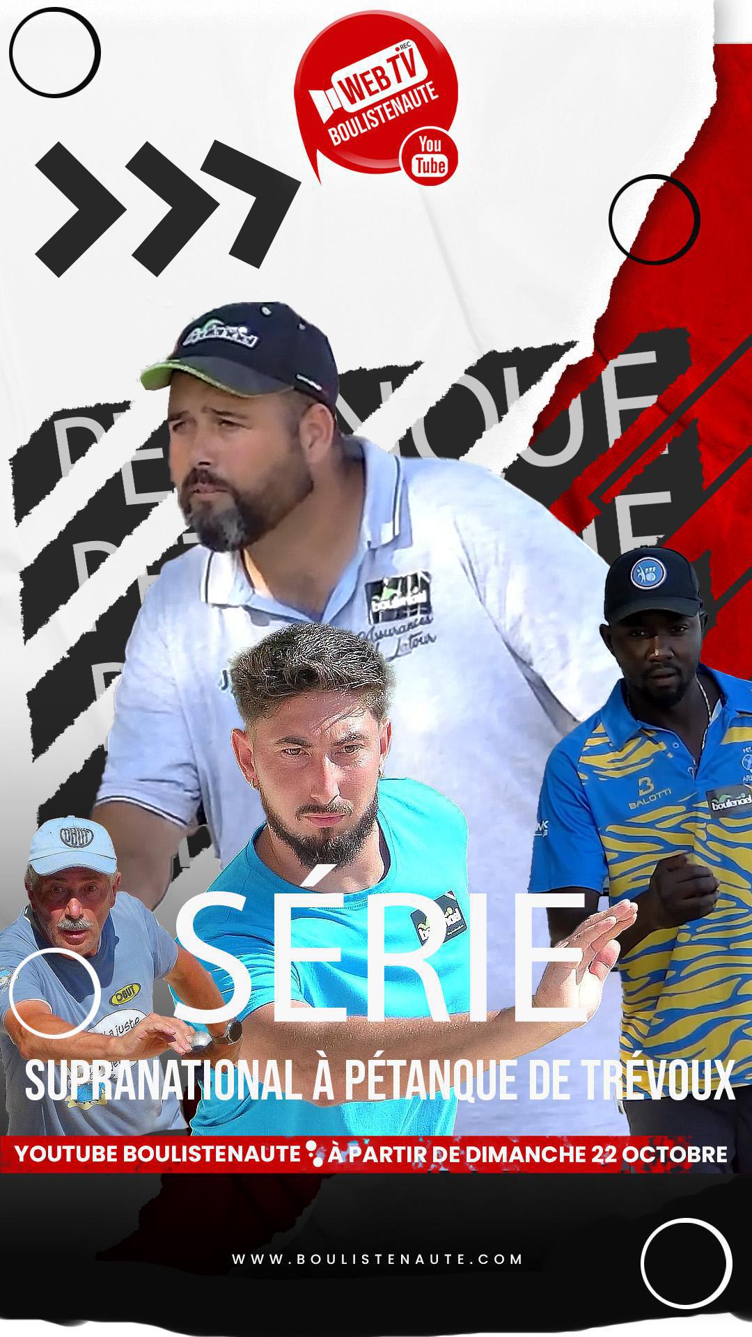 La série "Vidéos du Supranational à pétanque de Trévoux 2023" La série "Vidéos du Supranational à pétanque de Trévoux 2023"