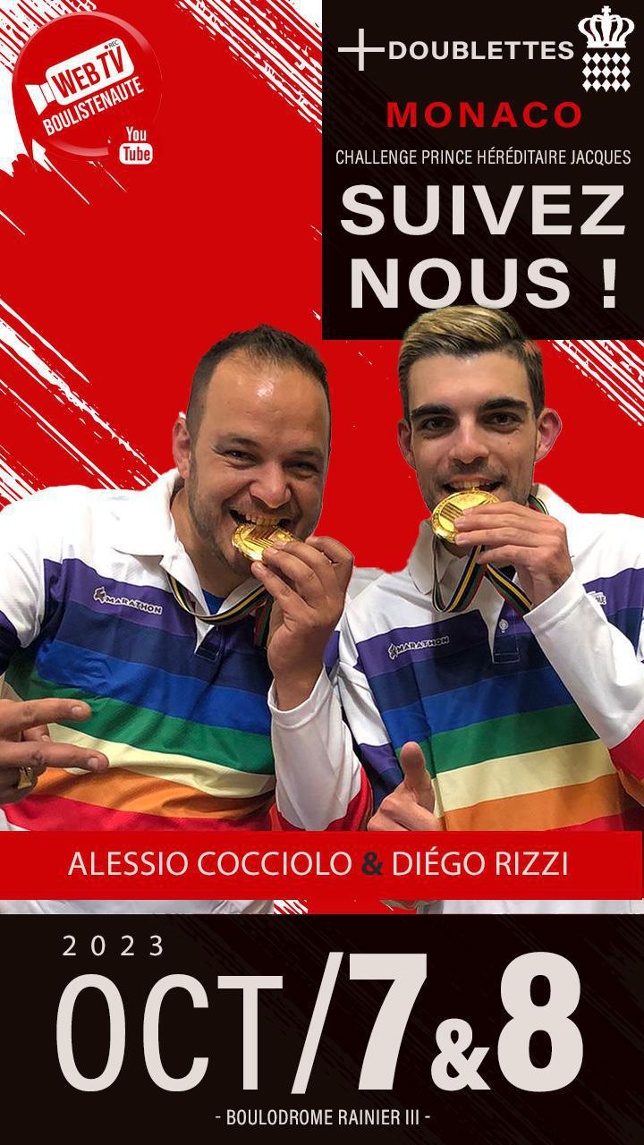 Henri LACROIX et Ligan DOERR, doublette à suivre à Monaco le 7 et 8 octobre Henri LACROIX et Ligan DOERR, doublette à suivre à Monaco le 7 et 8 octobre