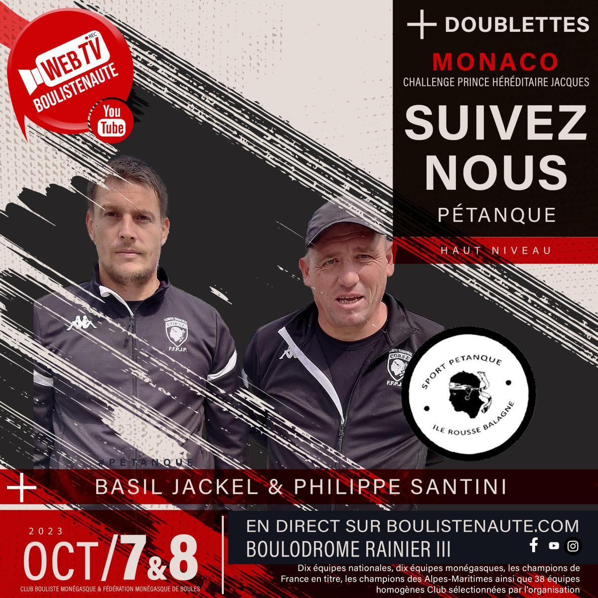 Jean-Pierre LELONS et Franck MILLO, doublette à suivre à Monaco le 7 et 8 octobre Jean-Pierre LELONS et Franck MILLO, doublette à suivre à Monaco le 7 et 8 octobre