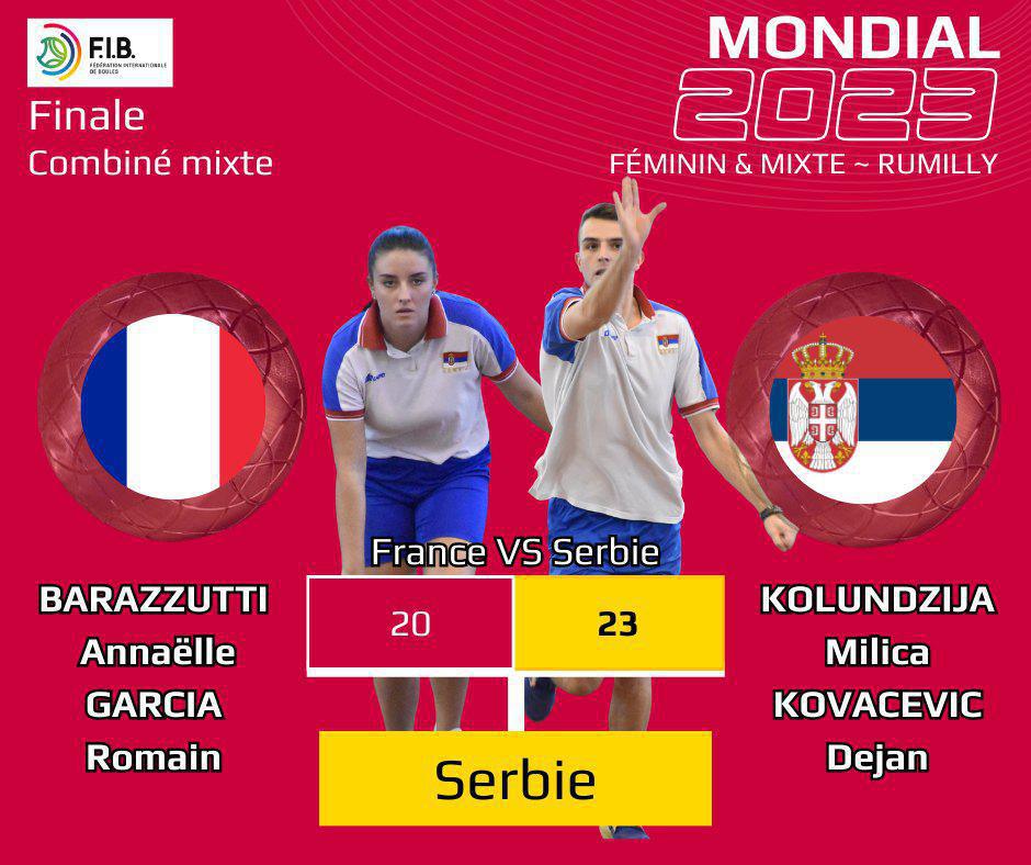 Mondial mixte de Sport Boules à Rumilly : France et Serbie se partagent l'or Mondial mixte de Sport Boules à Rumilly : France et Serbie se partagent l'or