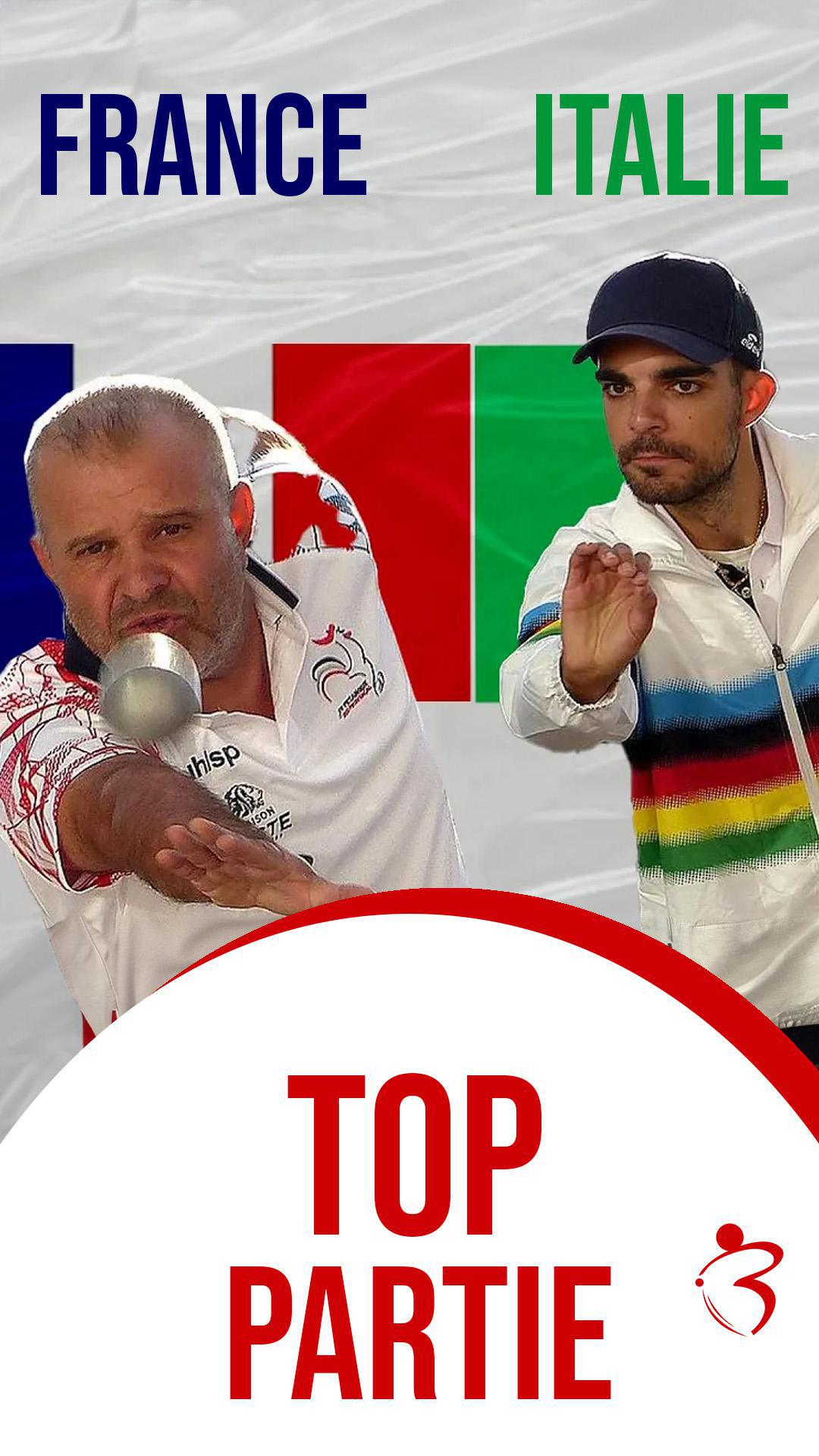 Le choc 👍 des quarts FRANCE vs ITALIE : Doublettes pétanque - Monaco 2023