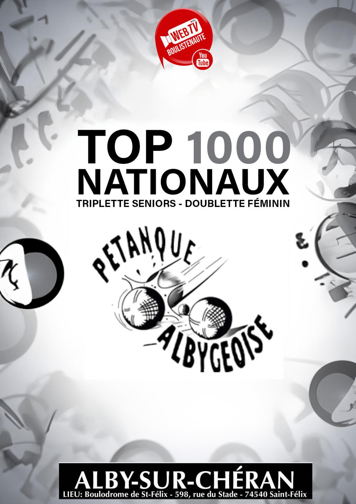 1e National Triplette Open d'Alby-sur-Chéran 2024 - TOP 1000 Pétanque - Par poules 