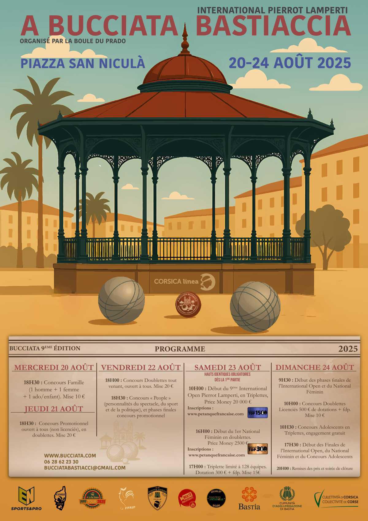 Bastia : National doublette féminin 2025 - TOP 300 Pétanque - Par poules Bastia : National doublette féminin 2025 - TOP 300 Pétanque - Par poules