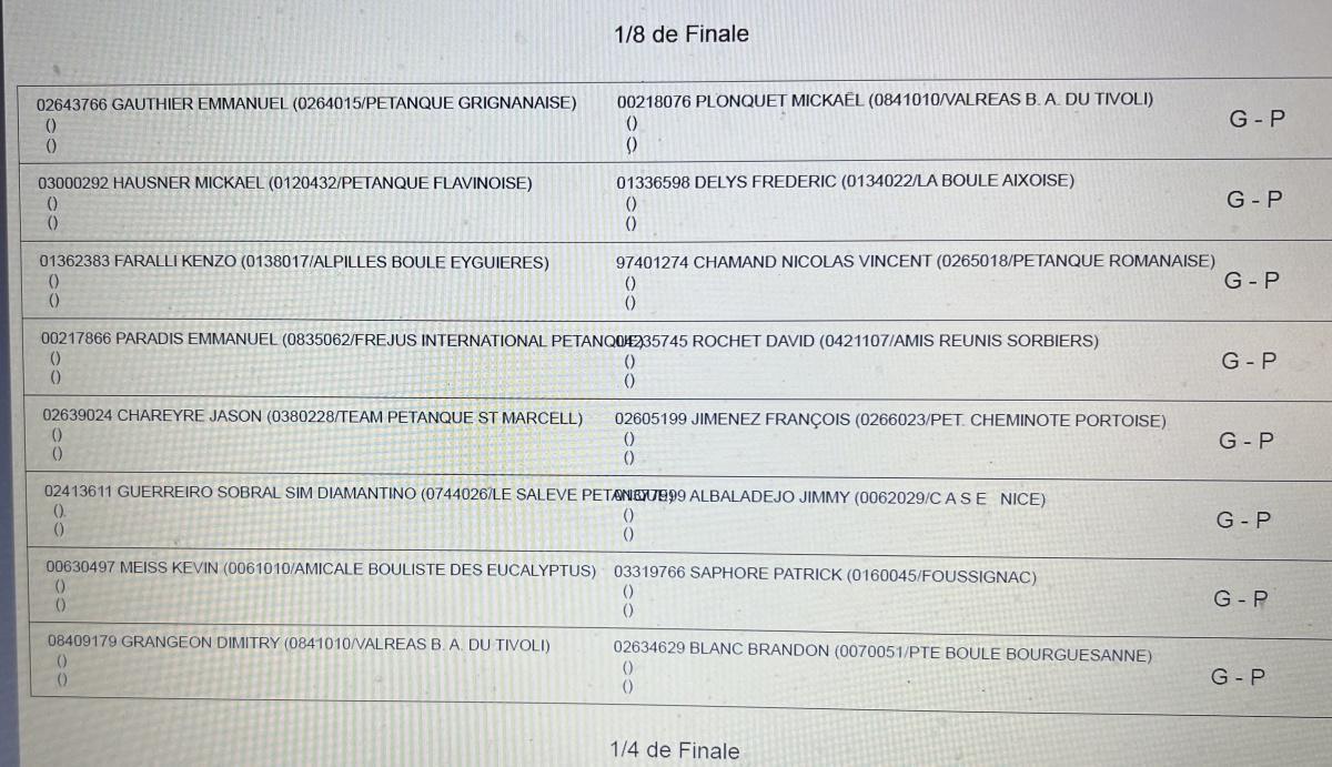 Ville de Nyons : 3ème National tête-à-tête Open 2025 - TOP 500 Pétanque - Élimination directe Ville de Nyons : 3ème National tête-à-tête Open 2025 - TOP 500 Pétanque - Élimination directe
