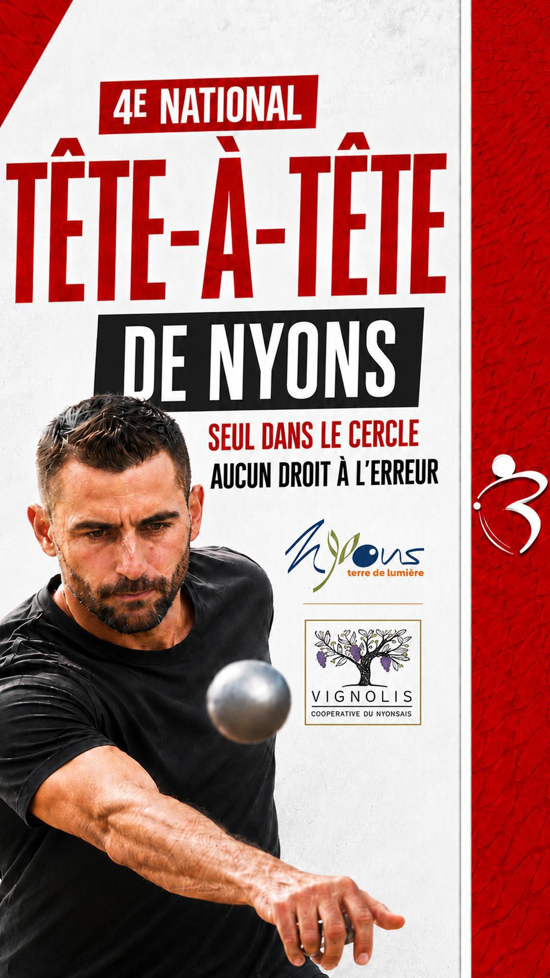 Ville de Nyons : 4ème National tête-à-tête de pétanque 2026 Ville de Nyons : 4ème National tête-à-tête de pétanque 2026