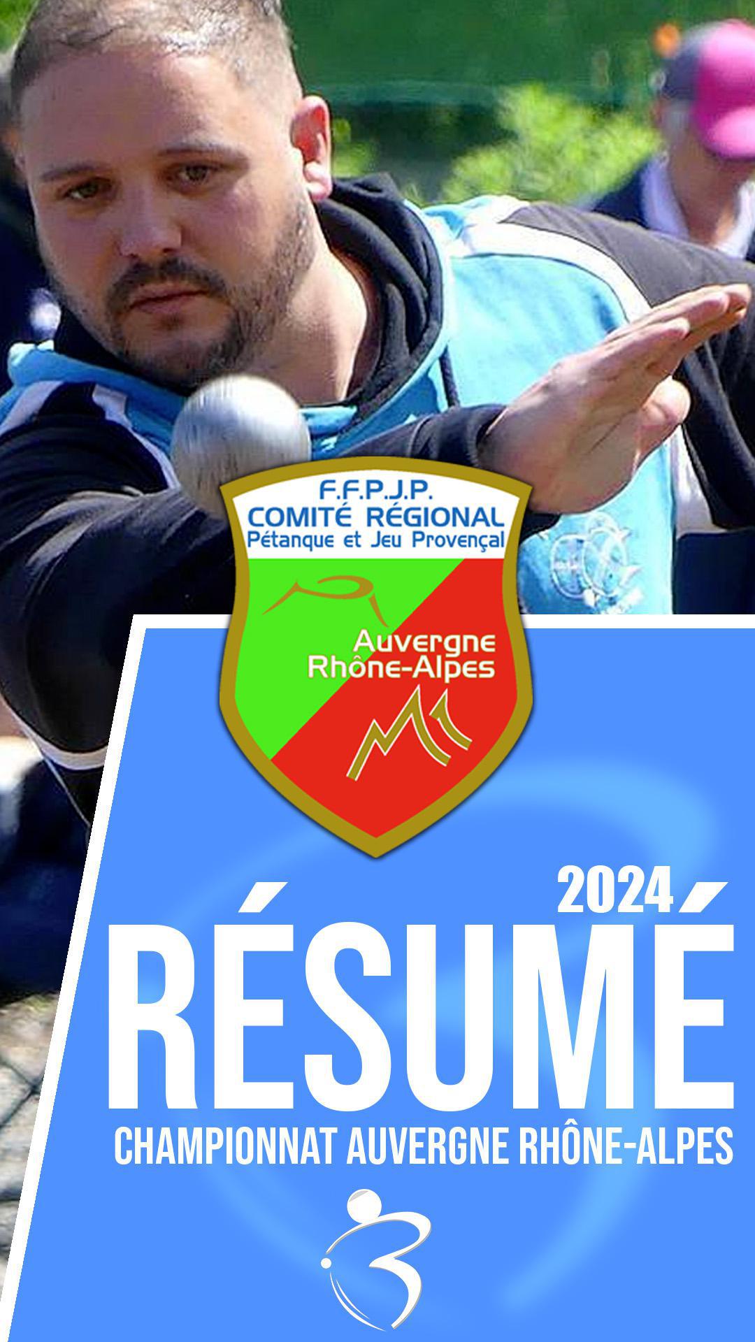 Résumé « Beaux gestes pétanque » - Championnats Régionaux Auvergne Rhône-Alpes de pétanque 2024
