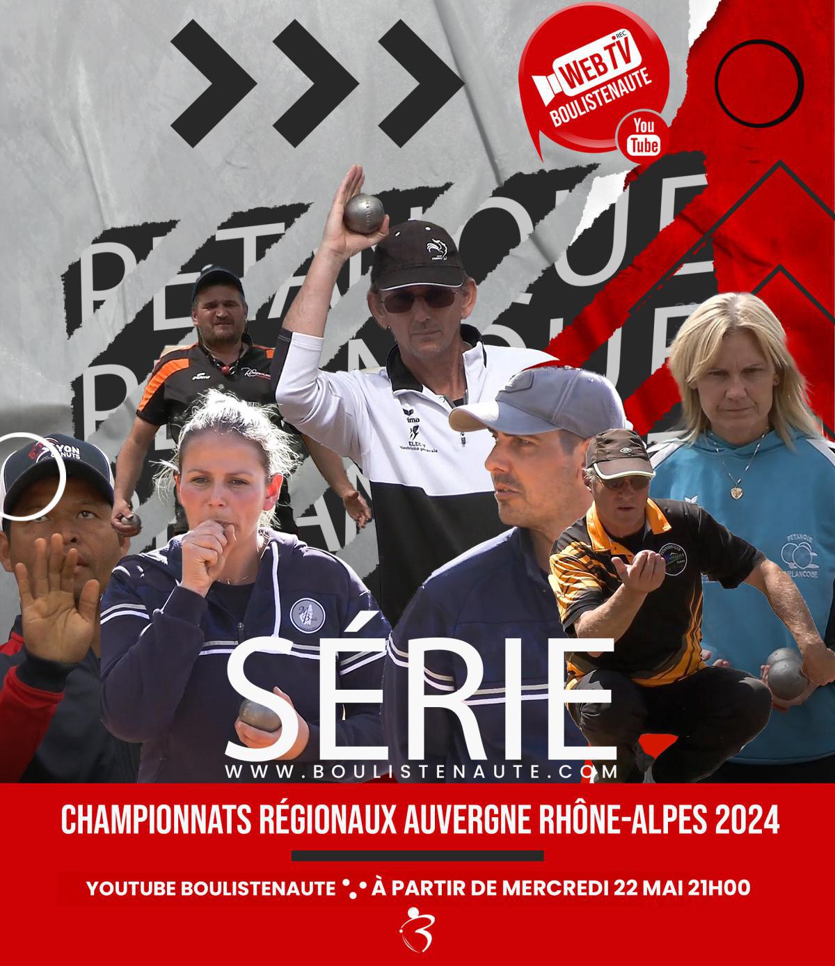 La série "Vidéos des Championnats Régionaux Auvergne Rhône-Alpes de pétanque, édition 2024"