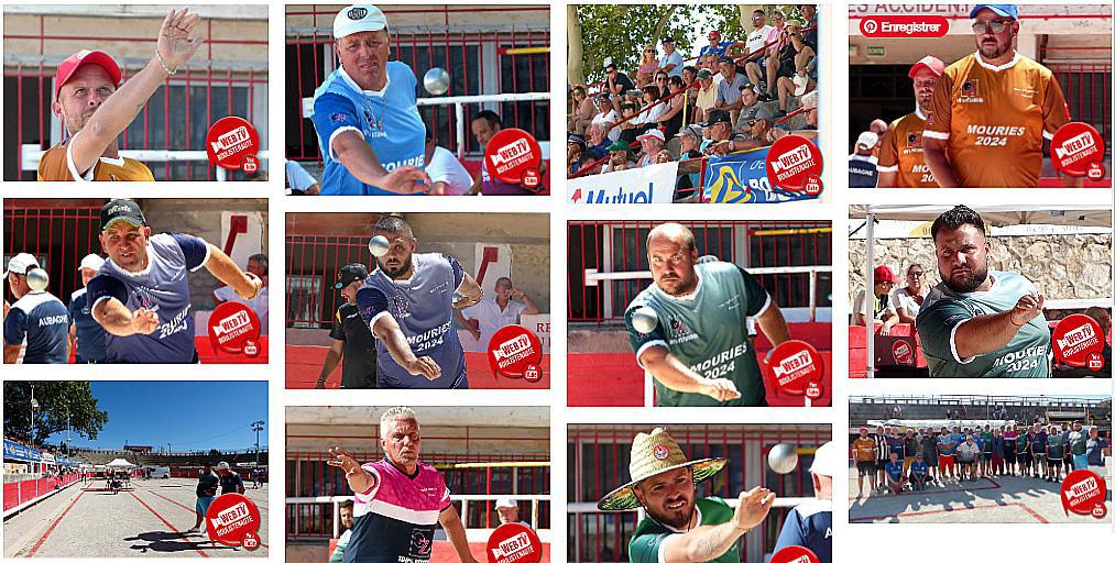 Résumé « Beaux gestes pétanque » - Festival de carreaux dans les Arènes de Mouriès - Juillet 2024