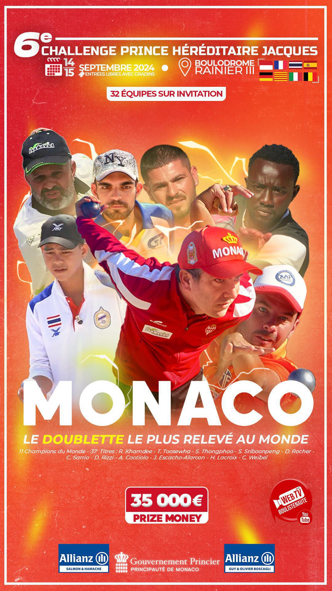 Michel HATCHADOURIAN & Jean-Michel PUCCINELLI, doublette à suivre à Monaco lors du doublette le plus relevé au monde - Pétanque 14 & 15 septembre 2024 Michel HATCHADOURIAN & Jean-Michel PUCCINELLI, doublette à suivre à Monaco lors du doublette le plus relevé au monde - Pétanque 14 & 15 septembre 2024