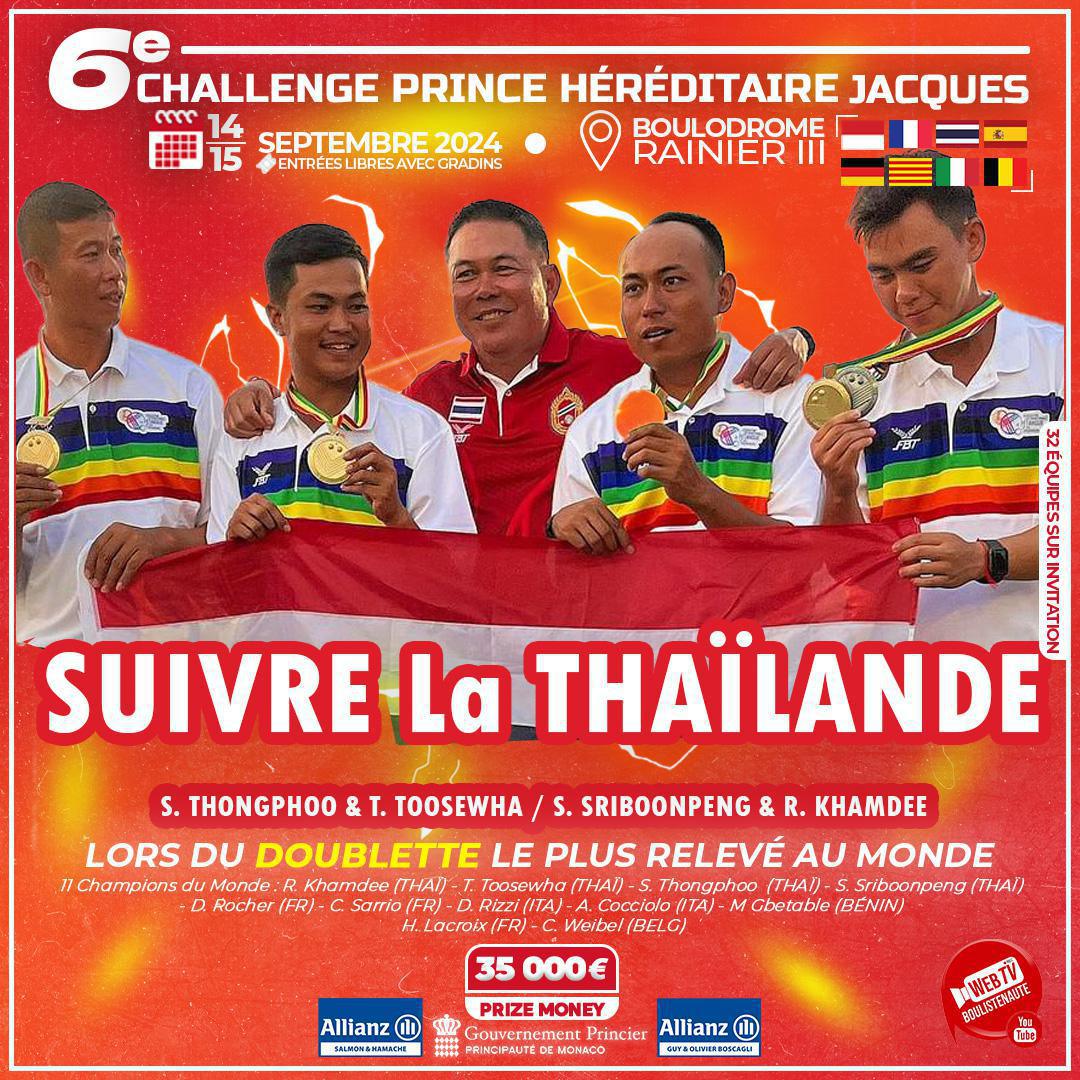 Pétanque : Qui seront les grands finalistes du Challenge Prince Héréditaire Jacques ce week-end ? Retour sur les pronostics des boulistenautes ! Pétanque : Qui seront les grands finalistes du Challenge Prince Héréditaire Jacques ce week-end ? Retour sur les pronostics des boulistenautes !