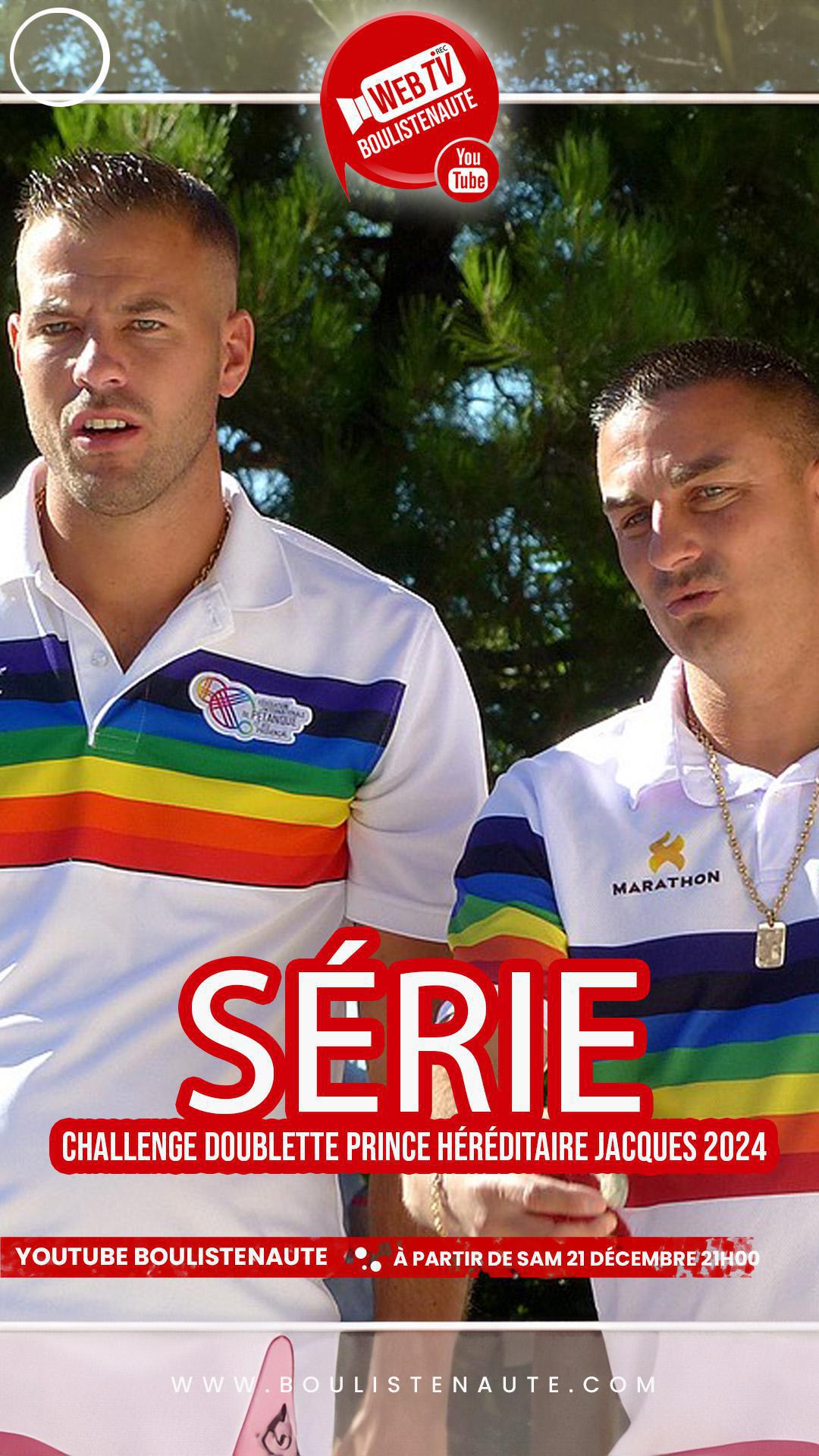 La série de vidéos pétanque : Les plus belles doublettes de pétanque s'affrontent lors du Challenge Prince Héréditaire Jacques 2024 La série de vidéos pétanque : Les plus belles doublettes de pétanque s'affrontent lors du Challenge Prince Héréditaire Jacques 2024