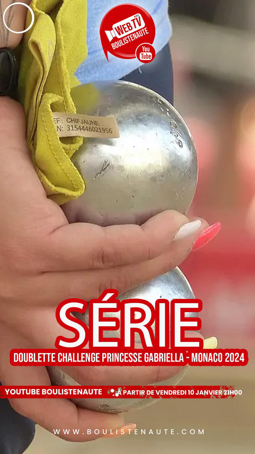 La série de vidéos pétanque : International doublette féminin de Monaco 2024 - Challenge Princesse Gabriella La série de vidéos pétanque : International doublette féminin de Monaco 2024 - Challenge Princesse Gabriella