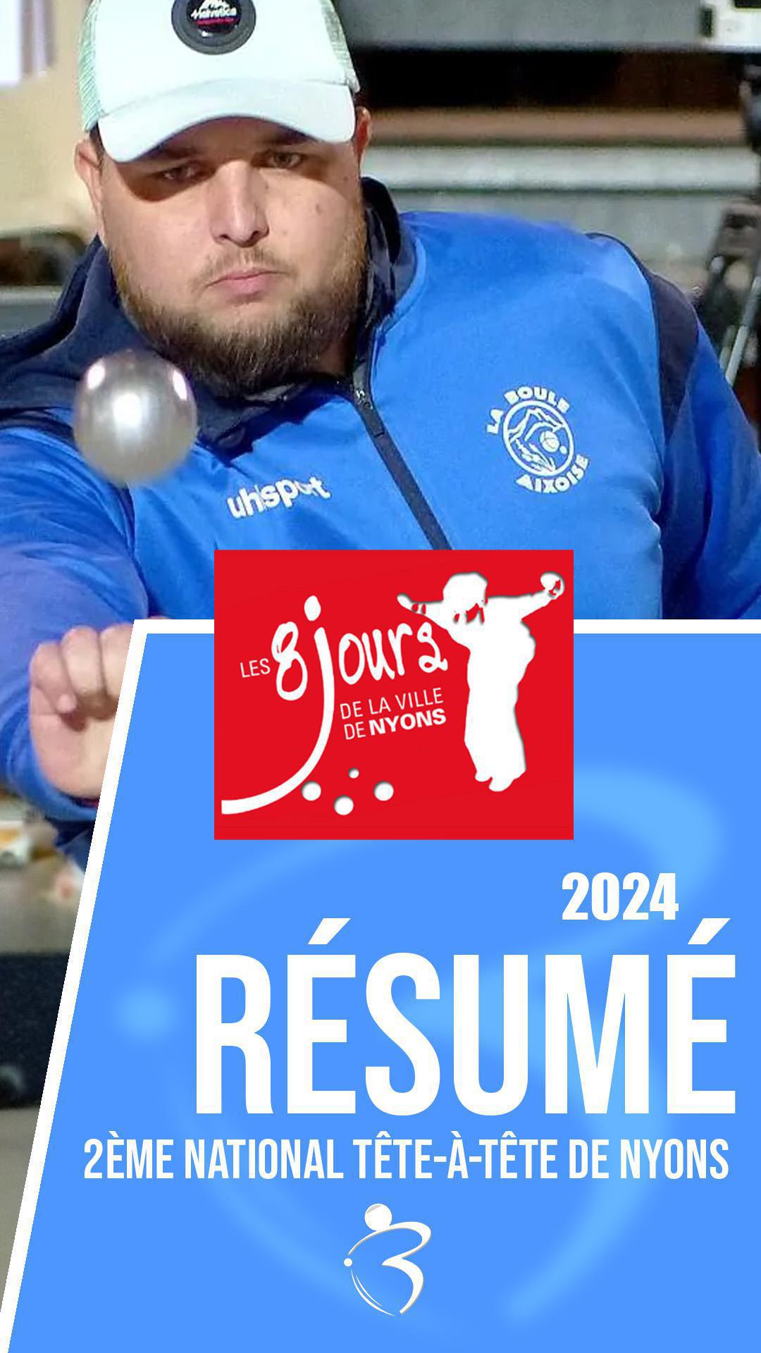 Résumé vidéo « Beaux gestes pétanque » - 2ème National à pétanque Tête-à-tête Open 2024 de la Ville de Nyons Résumé vidéo « Beaux gestes pétanque » - 2ème National à pétanque Tête-à-tête Open 2024 de la Ville de Nyons
