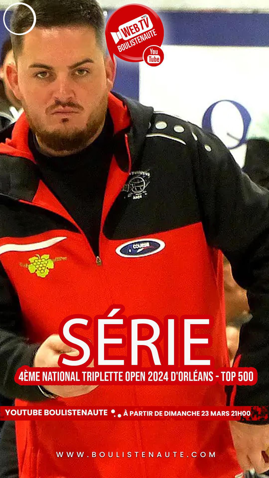 La série de vidéos "4ème National Triplette Open 2024 d'Orléans - TOP 500" La série de vidéos "4ème National Triplette Open 2024 d'Orléans - TOP 500"