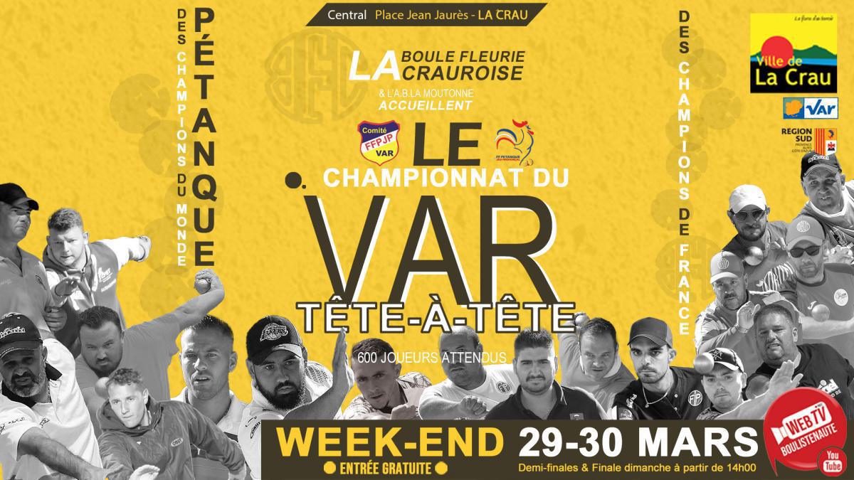 Championnat du Var tête-à-tête à La Crau - Pétanque 2025