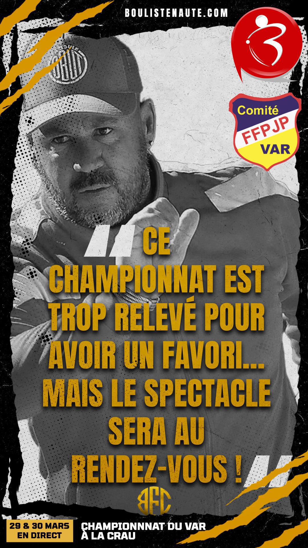 Championnat du Var tête-à-tête de pétanque – Quelques favoris dévoilent leur état d’esprit ! Championnat du Var tête-à-tête de pétanque – Quelques favoris dévoilent leur état d’esprit !