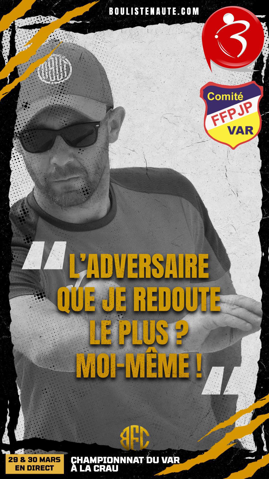 Championnat du Var tête-à-tête de pétanque – Quelques favoris dévoilent leur état d’esprit ! Championnat du Var tête-à-tête de pétanque – Quelques favoris dévoilent leur état d’esprit !