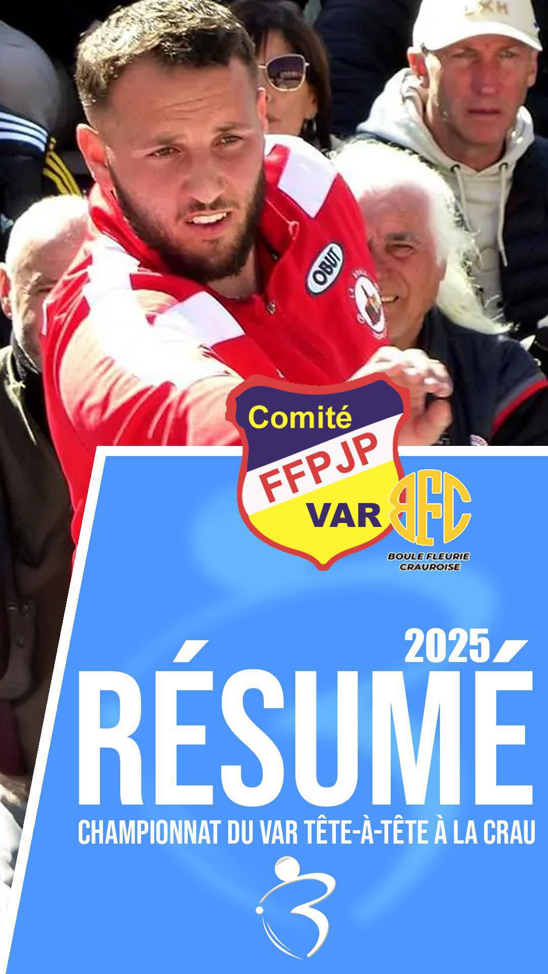 Résumé vidéo « Beaux gestes pétanque » - Championnat tête-à-tête du Var 2025 à La Crau