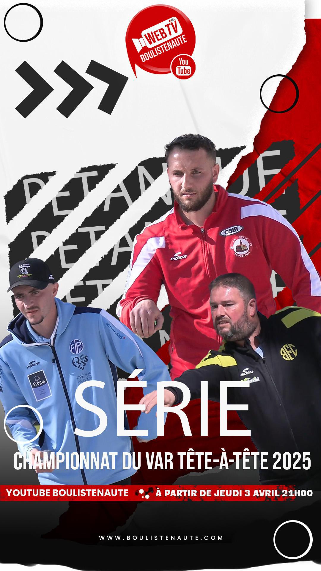 La série de vidéos "Championnat du Var tête-à-tête de pétanque 2025 à La Crau" La série de vidéos "Championnat du Var tête-à-tête de pétanque 2025 à La Crau"