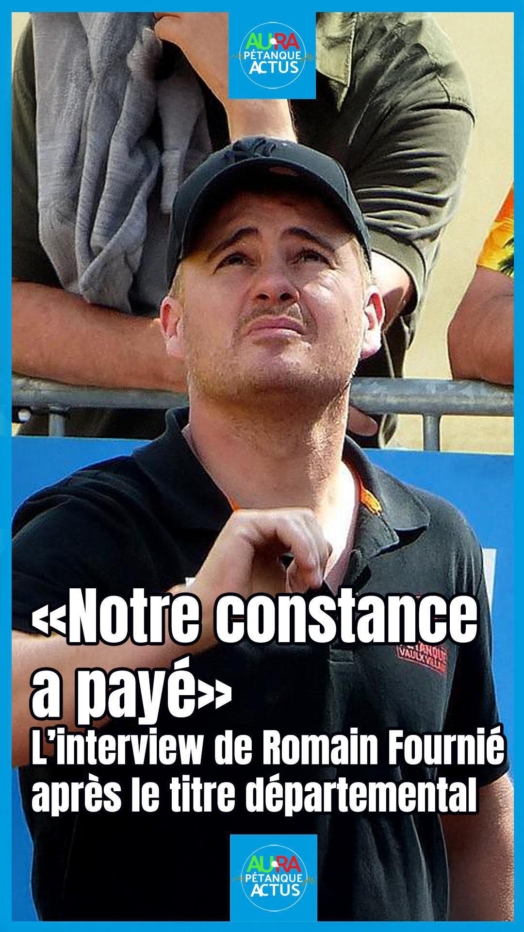 "Notre constance a payé" : l'interview de Romain Fournié après le titre départemental "Notre constance a payé" : l'interview de Romain Fournié après le titre départemental