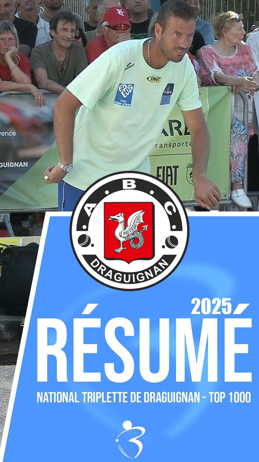 Résumé vidéo « Beaux gestes pétanque » - National triplette open de Draguignan 2025 - TOP 1000