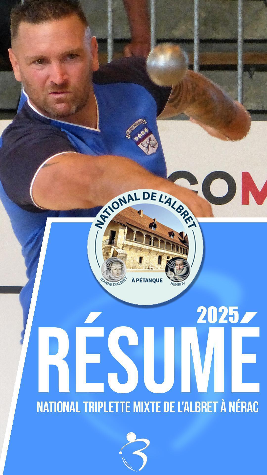 Résumé vidéo « Beaux gestes pétanque » - National triplette mixte de l'Albret à Nérac 2025