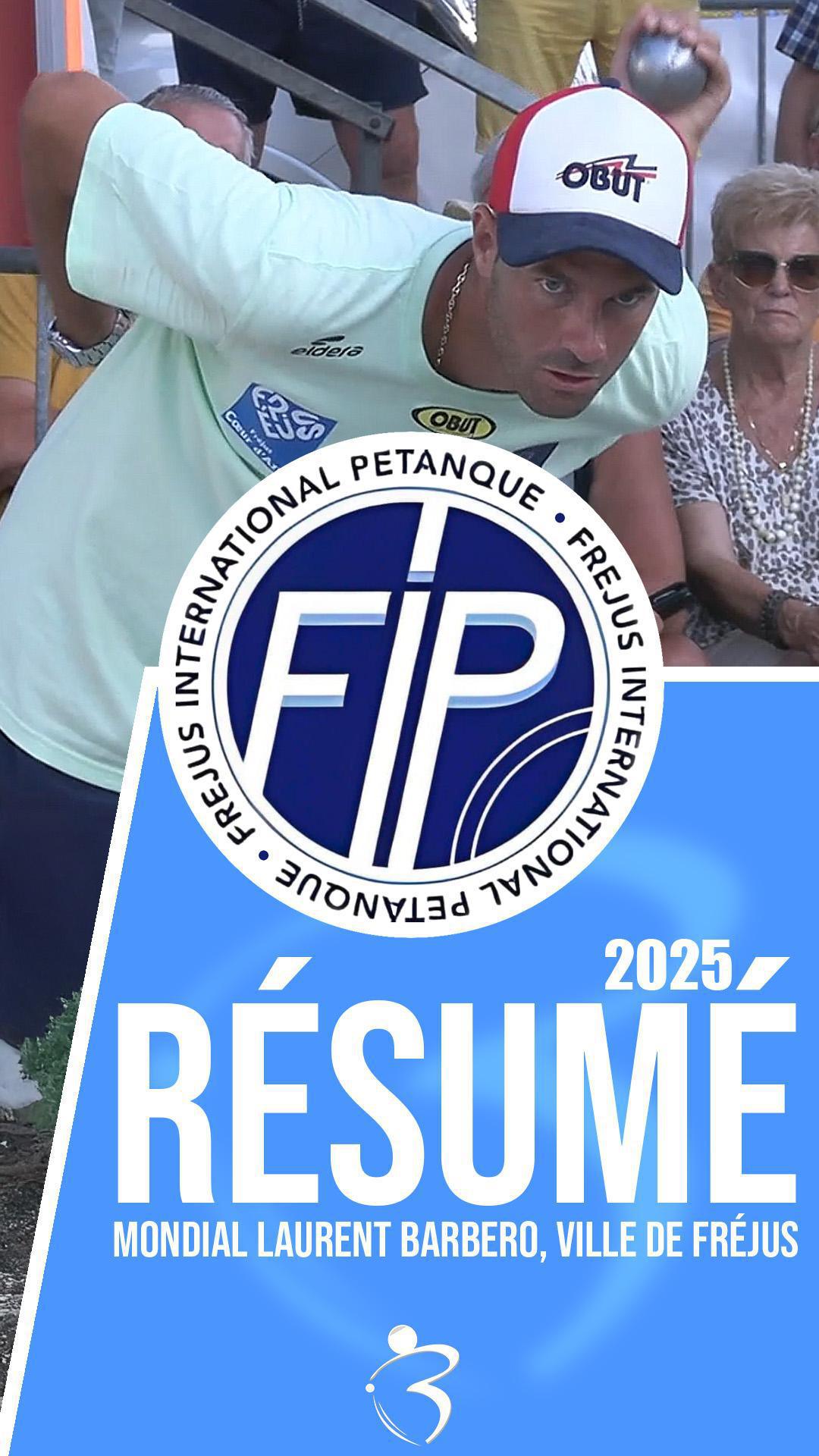 Résumé vidéo « Beaux gestes pétanque » - Mondial triplette open Laurent Barbero, ville de Fréjus 2025 - SWISS SYSTEM TOP 1000 Résumé vidéo « Beaux gestes pétanque » - Mondial triplette open Laurent Barbero, ville de Fréjus 2025 - SWISS SYSTEM TOP 1000