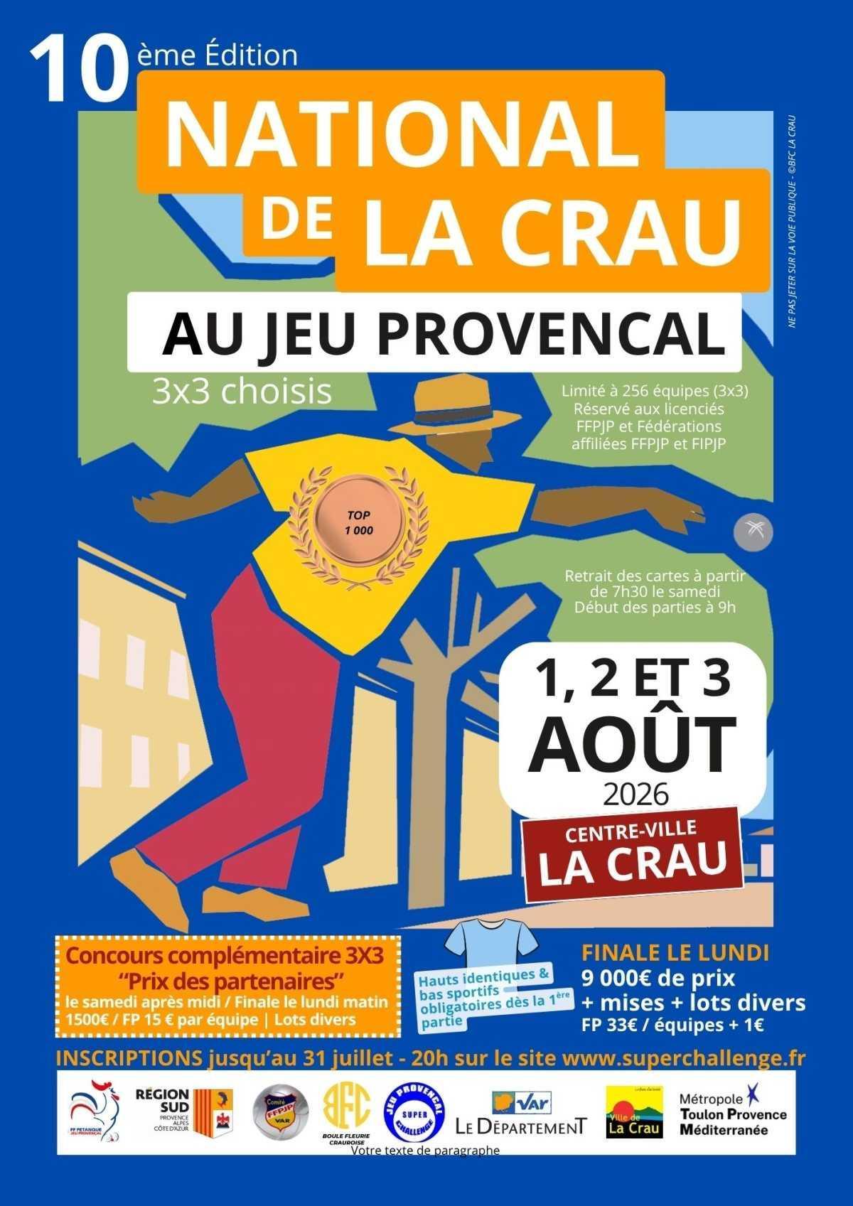 La Longue en majesté à La Crau : les phases finales du 10e National en direct La Longue en majesté à La Crau : les phases finales du 10e National en direct