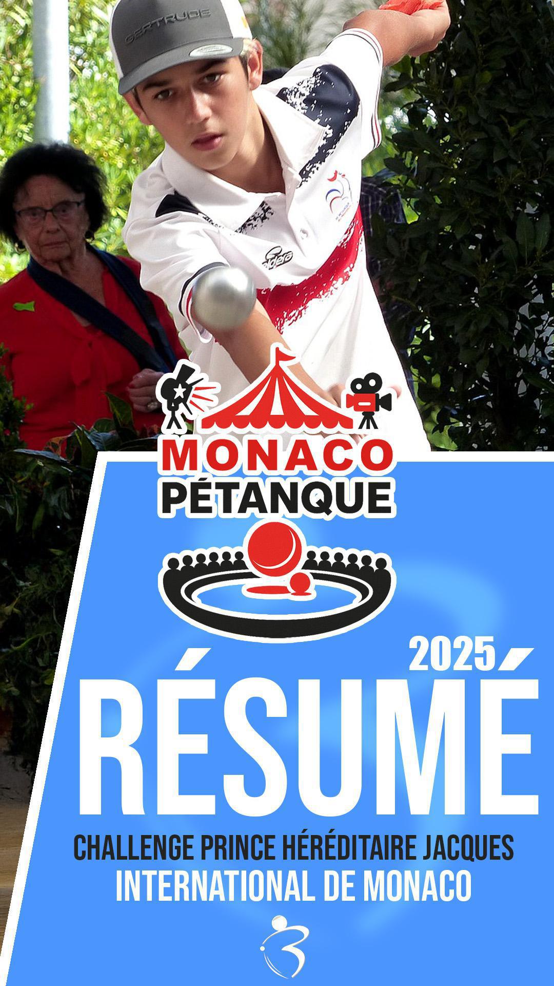 Résumé vidéo « Beaux gestes pétanque » - International de Monaco - Challenge Prince Héréditaire Jacques 2025